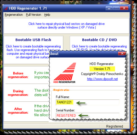 Free Driver Laptop: HDD Regenerator 1 71 Crack Serial number Full Version hdd regenerator 1.71 full + crack